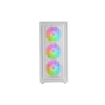 Mars Gaming MC-AIR Case Tower ATX - 4 ventole da 120 mm FRGB - Griglia frontale in metallo - Doppia camera - 7 slot di espansione - Colore bianco - immagine 3