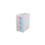 Mars Gaming MC-AIR Case Tower ATX - 4 ventole da 120 mm FRGB - Griglia frontale in metallo - Doppia camera - 7 slot di espansione - Colore bianco - immagine 4