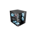 Mars Gaming MC-CURV Case Tower ATX - Vetro temperato curvo continuo - Doppia camera - Connettività USB-C e USB 3.0 - 7 slot di espansione - 343x286x353 mm - Colore nero - immagine 5