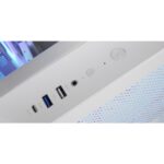 Mars Gaming MC-CURV Case Tower ATX - Vetro temperato curvo continuo - Doppia camera - Connettività USB-C e USB 3.0 - 7 slot di espansione - 343x286x353 mm - Colore bianco - immagine 4