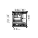 Mars Gaming MC-CURV Case Tower ATX - Vetro temperato curvo continuo - Doppia camera - Connettività USB-C e USB 3.0 - 7 slot di espansione - 343x286x353 mm - Colore bianco - immagine 5