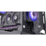 Mars Gaming MC-EDGE Case Tower ATX - Supporto per raffreddamento a liquido - Triplo vetro temperato - Formato Open Air - 7 slot di espansione - Colore bianco - immagine 5
