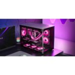 Mars Gaming MC-FUSIONM Minitorre ultracompatta - Supporto MicroATX/Mini-ITX - Vetro temperato curvo continuo - Capacità fino a 10 ventole - 5 slot di espansione - Colore nero - immagine 3