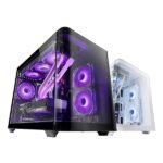 Mars Gaming MC-FUSIONM Minitorre ultracompatta - Supporto MicroATX/Mini-ITX - Vetro temperato curvo continuo - Capacità fino a 10 ventole - 5 slot di espansione - Colore nero - immagine 4