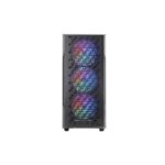 Mars Gaming MC-GEO Case Tower ATX - 4 ventole da 120 mm FRGB - Griglia frontale in metallo - Doppia camera - 7 slot di espansione - Colore nero - immagine 2