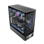 Mars Gaming MC-LCDPRO Case Tower ATX - Schermo IPS da 7,2" personalizzabile - Vetro temperato frontale e laterale - Doppia fotocamera - 7 slot di espansione - 460x482x210mm - Colore nero - immagine 3