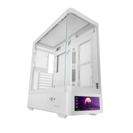 2" personalizzabile - Vetro temperato frontale e laterale - Doppia fotocamera - 7 slot di espansione - 460x482x210 mm - Colore bianco