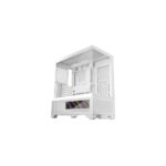 6" personalizzabile - Vetro temperato curvo continuo - Pannello inferiore completamente in rete - 7 slot di espansione - 443x475x246 mm - Colore bianco
