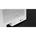 Mars Gaming MC-LCDX Case Tower ATX - Schermo IPS da 9,6" personalizzabile - Vetro temperato curvo continuo - Pannello inferiore completamente in rete - 7 slot di espansione - 443x475x246 mm - Colore bianco - immagine 3