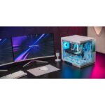Mars Gaming MC-MIRAGE Case Tower ATX - Schermo IPS da 7,2" personalizzabile - Vetro temperato frontale e laterale - Doppia fotocamera - 7 slot di espansione - 425x360x288 mm - Colore bianco - immagine 3