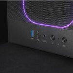 Mars Gaming MC-NEBULA Case Tower ATX - Lato in vetro temperato - 4 ventole ARGB da 120 mm - Griglia frontale in metallo - 443x350x196 mm - Colore nero - immagine 3