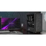 Mars Gaming MC-PMAX Case Tower ATX - 4 ventole FDB da 120 mm - Griglia frontale in metallo - Doppia camera - 7 slot di espansione - Colore nero - immagine 4