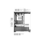 Mars Gaming MC-PRISMA Case Tower ATX - Illuminazione ARGB laterale e frontale - Triplo vetro temperato - Supporto per raffreddamento a liquido fino a 360 mm - 7 slot di espansione - 525x449x230 mm - Colore nero - immagine 4