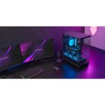 Mars Gaming MC-PRISMA Case Tower ATX - Illuminazione ARGB laterale e frontale - Triplo vetro temperato - Supporto per raffreddamento a liquido fino a 360 mm - 7 slot di espansione - 525x449x230 mm - Colore nero - immagine 5