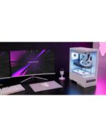 Mars Gaming MC-PULSAR Case Tower ATX - Doppio vetro temperato - Display LCD - Gestione cavi - 453x350x196 mm - Colore bianco - immagine 4