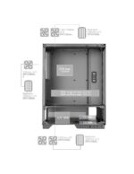 Mars Gaming MC-PULSAR Case Tower ATX - Doppio vetro temperato - Display LCD - Gestione cavi - 453x350x196 mm - Colore bianco - immagine 5