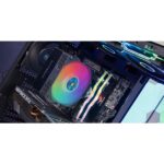 Mars Gaming MCPU-X4ARGB Dissipatore CPU con potenza 220W - Ventola PWM da 120mm - Illuminazione ARGB - 4 Heatpipe HCT - Colore nero - immagine 2
