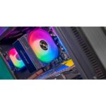 Mars Gaming MCPU-X5ARGB Dissipatore CPU con 280W di potenza - Ventola PWM da 120mm - Illuminazione ARGB - 5 Heatpipe HCT - Colore nero - immagine 2