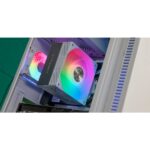 Mars Gaming MCPU-X5ARGB Dissipatore CPU con 280 W di potenza - Ventola PWM da 120 mm - Illuminazione ARGB - 5 heatpipe HCT - Colore bianco - immagine 5