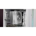 Mars Gaming MCPU-X5 Dissipatore CPU con potenza 280 W - Ventola PWM da 120 mm - 5 heatpipe HCT - Prestazioni ultrasilenziose - Colore bianco - immagine 5