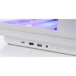 Mars Gaming MC-REV Case Tower ATX - Tre ventole ARGB - Doppio vetro temperato - Doppia camera - 7 slot di espansione - 423x278x443 mm - Colore bianco - immagine 3
