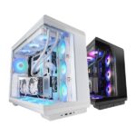 Mars Gaming MC-REV Case Tower ATX - Tre ventole ARGB - Doppio vetro temperato - Doppia camera - 7 slot di espansione - 423x278x443 mm - Colore bianco - immagine 5