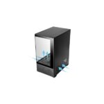 Mars Gaming MC-SE2 Case Tower ATX - Ventola da 120 mm FRGB integrata - Vetro temperato senza cornice - Doppia camera - 5 slot di espansione - 388 x 197 x 304 mm - Colore nero - immagine 2