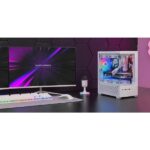 Mars Gaming MC-SE2 Case Tower ATX - Ventola da 120 mm FRGB integrata - Vetro temperato senza cornice - Doppia camera - 5 slot di espansione - 388 x 197 x 304 mm - Colore bianco - immagine 2