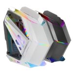 Mars Gaming MC-TITAN Case Tower ATX - Finestre laterali in vetro temperato - Illuminazione ARGB - Hub di illuminazione con telecomando - 7 slot di espansione - Colore bianco - immagine 2