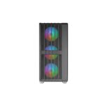Mars Gaming MC-VAULT Case Tower ATX - 4 ventole ARGB da 120 mm - Finestra laterale in vetro temperato - Griglia frontale e superiore - 7 slot di espansione - Colore nero - immagine 4