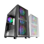 Mars Gaming MC-VAULT Case Tower ATX - 4 ventole ARGB da 120 mm - Finestra laterale in vetro temperato - Griglia frontale e superiore - 7 slot di espansione - Colore nero - immagine 5