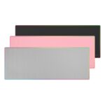 Mars Gaming MMP224 Tappetino extra large - Base antiscivolo - Superficie nanotessile flessibile - 880x330x3 mm - Colore grigio - immagine 2