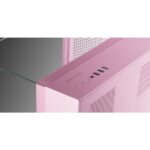 Mars Gaming MC-VISIONM Minitorre ultracompatta - Supporto per raffreddamento a liquido fino a 240 mm - Triplo vetro temperato - Supporto MicroATX/Mini-ITX - 5 slot di espansione - 350x277x329 mm - Colore rosa - immagine 3