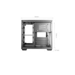Mars Gaming MC-VISIONM Minitorre ultracompatta - Supporto per raffreddamento a liquido fino a 240 mm - Triplo vetro temperato - Supporto MicroATX/Mini-ITX - 5 slot di espansione - 350x277x329 mm - Colore rosa - immagine 4
