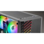 Mars Gaming MC-VOLT Case Tower ATX - Ventola ARGB da 120 mm - Finestra laterale in vetro temperato - Griglia frontale ARGB - 7 slot di espansione - Colore nero - immagine 3