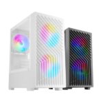 Mars Gaming MC-VORTEX Minitorre ultracompatta - 3 ventole da 120 mm FRGB - Supporto MicroATX/Mini-ITX - Doppia camera - 7 slot di espansione - Colore bianco - immagine 3