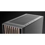 Mars Gaming MC-WOOD Case Tower ATX - Ventola FDB da 120 mm - Pannello in vetro temperato - Supporta raffreddamento a liquido fino a 360 mm - 7 slot di espansione - Finitura in legno - Colore nero - immagine 4
