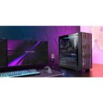 Mars Gaming MC-WOOD Case Tower ATX - Ventola FDB da 120 mm - Pannello in vetro temperato - Supporta raffreddamento a liquido fino a 360 mm - 7 slot di espansione - Finitura in legno - Colore nero - immagine 5