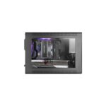 Mars Gaming MC-XPS Minitorre ultracompatta - Ventola posteriore FRGB da 120 mm - Supporto MicroATX/Mini-ITX - Griglia di raffreddamento - Finestra laterale in vetro temperato - 392 x 196 x 289 mm - Colore nero - immagine 2