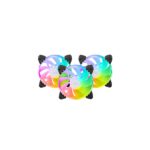 Mars Gaming MF-3AR Confezione da 3 ventole da 120 mm FDB - Illuminazione ARGB a 360º - Pale invertite - Silenziose 14 dB - Colore nero - immagine 2