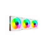Mars Gaming MF-3DPROKIT Confezione da 3 ventole da 120 mm - Illuminazione ARGB Infinity Mirror 360º - Silenziosa 12 dB - Telecomando e hub ARGB - Colore bianco - immagine 2