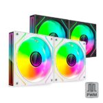 Mars Gaming MF-3DPROX2 Confezione da 2 ventole da 120 mm - Illuminazione ARGB Infinity Mirror 360º - Silenziosa 12 dB - Controllo PWM - Colore bianco - immagine 3