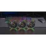 Mars Gaming MF-LINKFINITYKIT2 Confezione da 3 ventole da 120 mm - Illuminazione ARGB Infinity Mirror - Silenziosa 12 dB - Modulare Linkfinity Magnetico - Colore nero - immagine 2