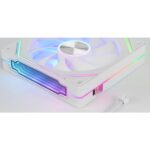 Mars Gaming MF-LINKFINITYKIT2 Confezione da 3 ventole da 120 mm - Illuminazione ARGB Infinity Mirror - Silenziosa 12 dB - Modulare Linkfinity Magnetico - Colore bianco - immagine 2