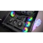 Mars Gaming MF-SI4KIT Confezione da 4 ventole da 120 mm - Illuminazione ARGB Infinity Mirror - Silenziosa 14 dB - Telecomando e hub ARGB - Colore nero - immagine 3
