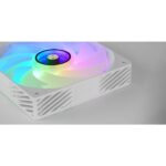 Mars Gaming MF-SI4KIT Confezione da 4 ventole da 120 mm - Illuminazione ARGB Infinity Mirror - Silenziosa 14 dB - Telecomando e hub ARGB - Colore bianco - immagine 2