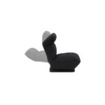 Mars Gaming MGC-THRONE Divano da gioco in schiuma ad alta densità - Base con rotazione a 360º - Schienale e poggiatesta regolabili - Pieghevole - Tessuto traspirante - Colore nero e rosso - immagine 2