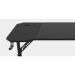 Mars Gaming MGD-ERGO140 Tavolo da gaming - Altezza regolabile in 3 posizioni - Supporti per cuffie e bevande - Tappetino XXL - Struttura in acciaio - 140x60x1,5 cm - Finitura in fibra di carbonio - Colore nero - immagine 3