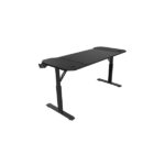 Mars Gaming MGD-ERGO140 Tavolo da gaming - Altezza regolabile in 3 posizioni - Supporti per cuffie e bevande - Tappetino XXL - Struttura in acciaio - 140x60x1,5 cm - Finitura in fibra di carbonio - Colore nero - immagine 4