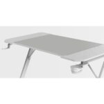 5 cm - Finitura in fibra di carbonio - Colore bianco